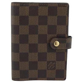 Capa de Agenda Louis Vuitton Ring Agenda Damier PM Marrom