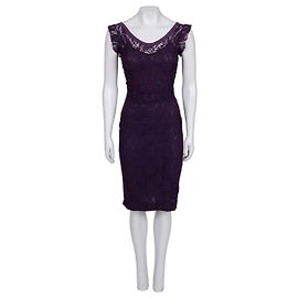 Vestido Curto de Renda Roxo Dolce & Gabbana - IT 40 S Usado Outro