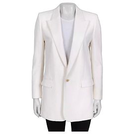 Autre Marque NWOT Saint Laurent White Blazer  Sz.38 Pre-owned Other