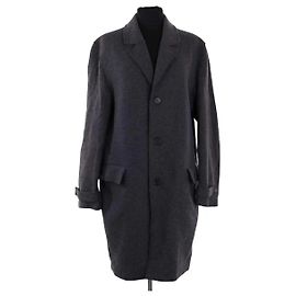 Lacoste Wollmantel Grau Herren Grau