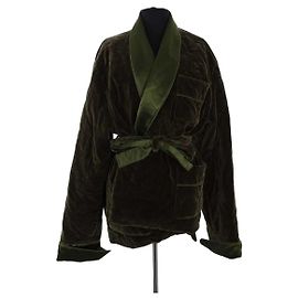 Manteau Givenchy en velours vert M Vert