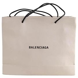 Sac cabas Balenciaga en cuir blanc Blanc