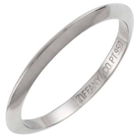 Autre Marque Tiffany & Co. Knife Edge Band Ring in Platinum Other
