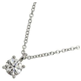 Autre Marque Tiffany & Co. Solitär-Diamant-Halskette Andere