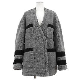 Autre Marque Cappotto in lana e poliestere ADORE Marrone Nero