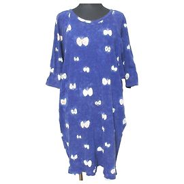 Autre Marque Robe en coton Mina Perhonen Hana Hane Bleu Bleu Marine