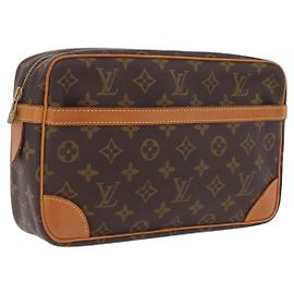 LOUIS VUITTON Monogram Compiegne 28 Clutch Bag M51845 LV Outro