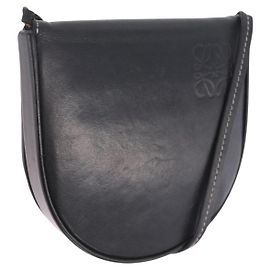 LOEWE Shoulder Pouch Heel Pouch Leder Schwarz Andere