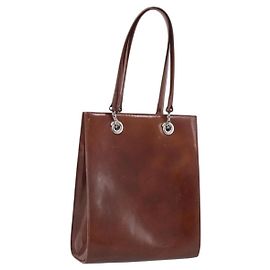 Sac cabas Cartier PANTHERE Vernis Marron Argent Autre