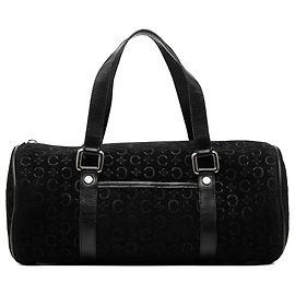 Céline Sac à main Celine Black C Macadam en daim Noir