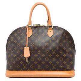 Louis Vuitton Brown Monogram Alma MM Castaño