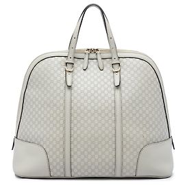 Bolsa Gucci White Large Microguccissima Nice Dome Top Handle Branco