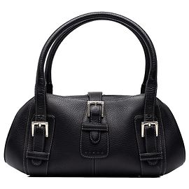 Sac à main Senda LOEWE en cuir noir Noir