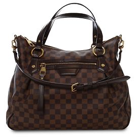 Louis Vuitton Brown Damier Ebene Evora MM Marrone