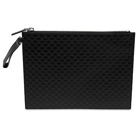 Clutch Gucci Black Microguccissima Preto