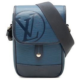 Louis Vuitton Blue Epi Downtown Messenger BB Blau