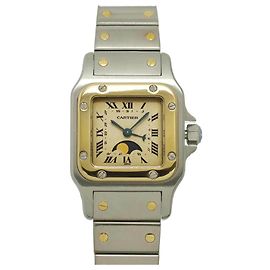 Reloj de pulsera bicolor Cartier Santos Galbee para mujer Otro