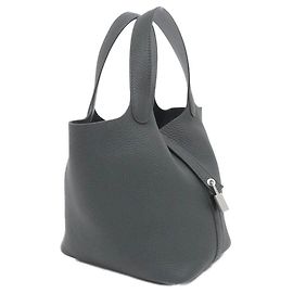 Hermès Sac à main Hermes Picotin Lock Eclat Clemence Swift PM Vert