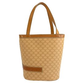 Céline Borsa Tote Celine Macadam PVC Marrone Beige