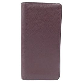 Louis Vuitton Portefeuille Brazza Taurillon Long Wallet Marrone
