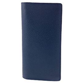Louis Vuitton Portefeuille Brazza Taurillon Leather Long Wallet Blu