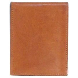 Billetera bifold COACH de piel Castaño