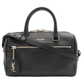 Yves Saint Laurent Handbag Shoulder Bag Black White