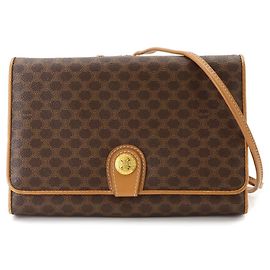 Céline Bolsa de ombro Celine Macadam Marrom