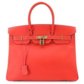 Hermès Hermes Candy Birkin 35 Epsom Handbag Pink Golden