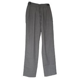 Isabel Marant Liska Grey Wool Trousers Grey