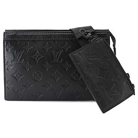 Portafoglio da appendere Gaston Monogram Shadow Louis Vuitton Nero