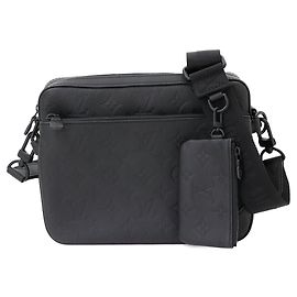 Borsa a tracolla Trio Monogram Shadow Louis Vuitton Nero