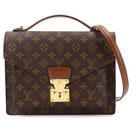 Bolsa Louis Vuitton Monogram Monceau 28 Marrom Monograma