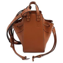 Sac à main Loewe Hammock Drawstring Mini Marron