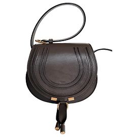 Chloé Bolso de hombro Chloe Marcie de cuero gris Gris