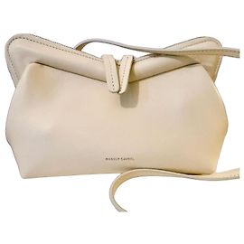 Mansur Gavriel cream leather handbag Cream