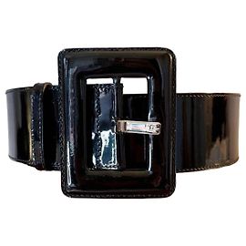 Dior Silhouette Belt by John Galliano
Black patent leather model Black