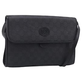 Gucci Borsa a spalla GG Supreme Tela Nera Altro