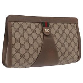 Sac Pochette Gucci GG Supreme Web Sherry Line Beige Autre