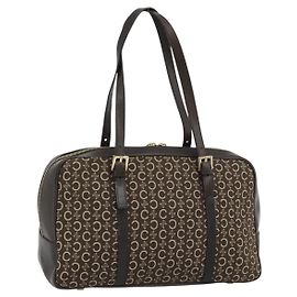 Céline Borsa Macadam Tela Marrone Altro
