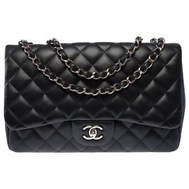 Sac CHANEL Timeless/Classique en Cuir Noir - 104058 Noir