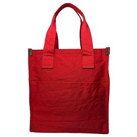 Tote vintage Issey Miyake em nylon vermelho e prata Vermelho