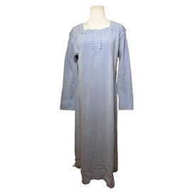 Robe longue vintage Issey Miyake bleu clair M Bleu
