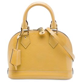 Bolso Louis Vuitton Monogram Vernis Alma BB Amarillo Amarillo