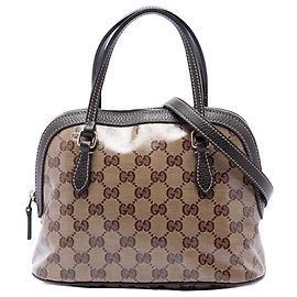 Bolsa Mini GG Crystal Dome Gucci Bege Bege