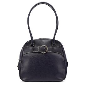 Prada Bolsa Bowling em couro roxo Primavera 2000 Roxo