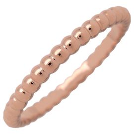 Van Cleef & Arpels Perlee Ring K18 750PG Rose Gold #50 VCARPJMF50 Golden