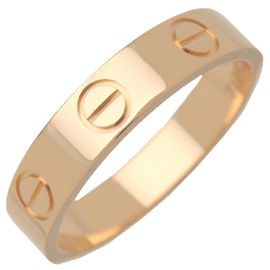 Cartier Mini Love Ring K18 750YG Yellow Gold #48 US4.5 EU48 HK9.5 Golden