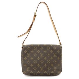 Louis Vuitton Monogram Musette Tango Short Shoulder Bag Brown M51257 Marron
