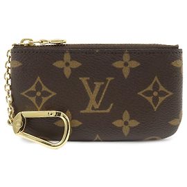 Louis Vuitton Monogram Pochette Cles Coin Case Key Case M62650 Marrone
